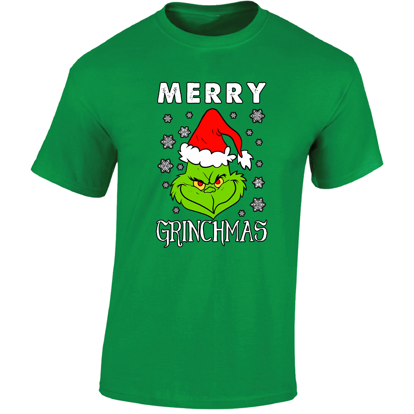 Grinch Mens T-Shirt Xmas Tree Merry Christmas Novelty Festive Top Gift ...