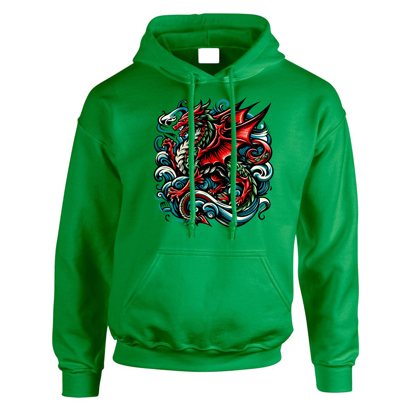 St Davids Day Mens Hoody Flying Welsh Red Dragon Wales Womens Gift Jumper - Picture 12 of 18