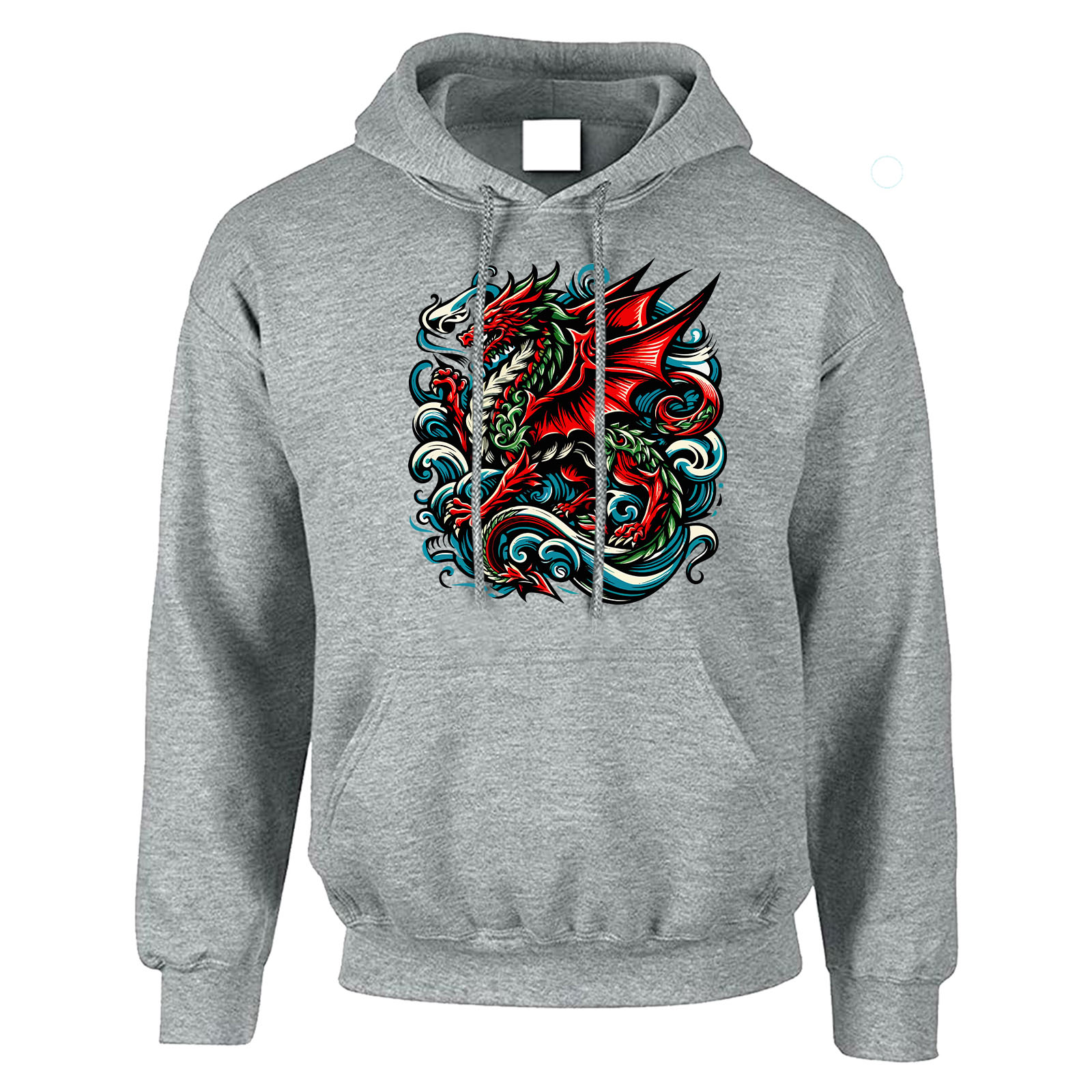 St Davids Day Mens Hoody Flying Welsh Red Dragon Wales Womens Gift Jumper - Picture 17 of 18