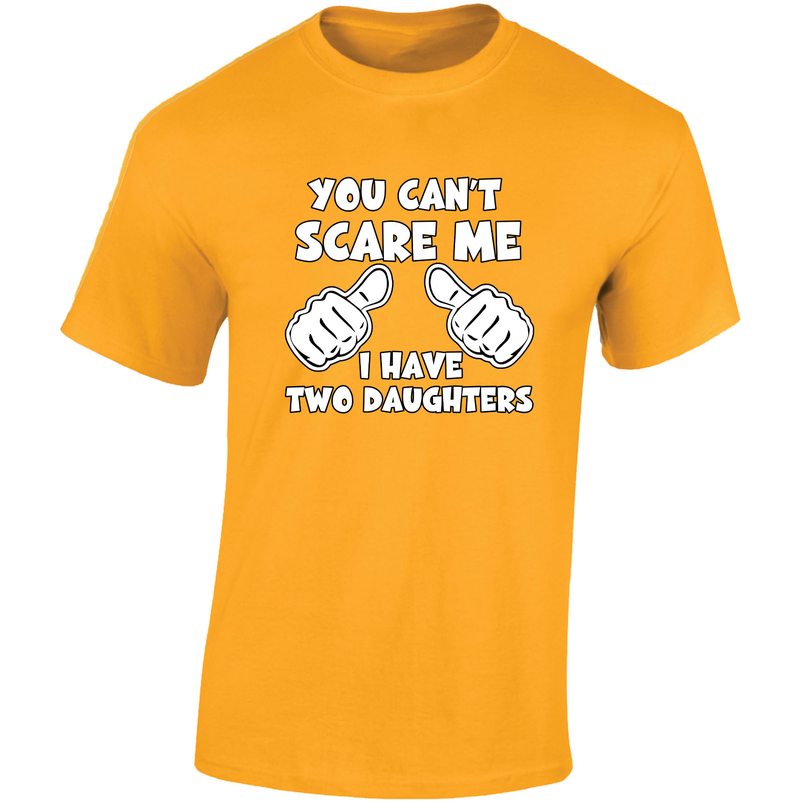 You Can't Scare Me I Have Two Daughters Hombre Camiseta Día del Padre Divertido Regalo - Imagen 13 de 22