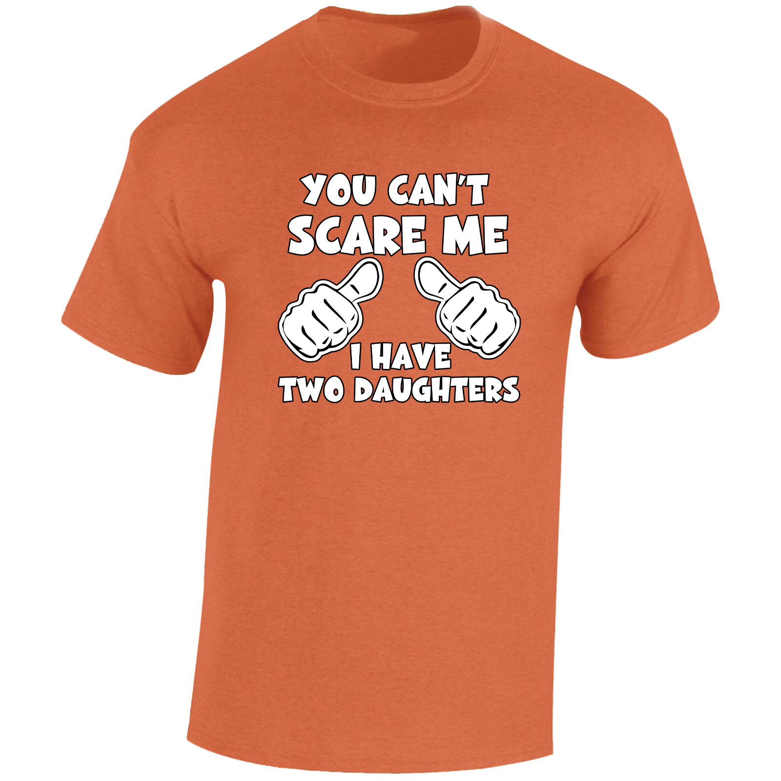 You Can't Scare Me I Have Two Daughters Hombre Camiseta Día del Padre Divertido Regalo - Imagen 18 de 22