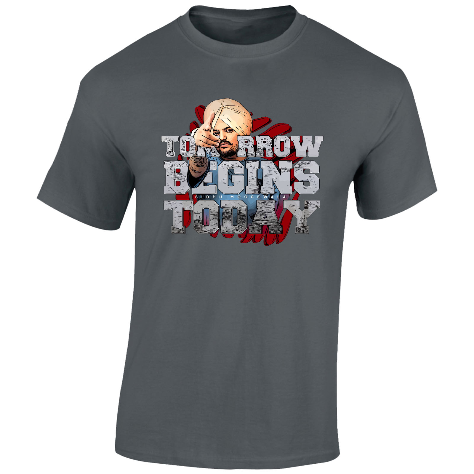 Camiseta para hombre Sidhu Moosewala rapero punjabi cantante canción hip hop regalo camiseta - Imagen 12 de 22