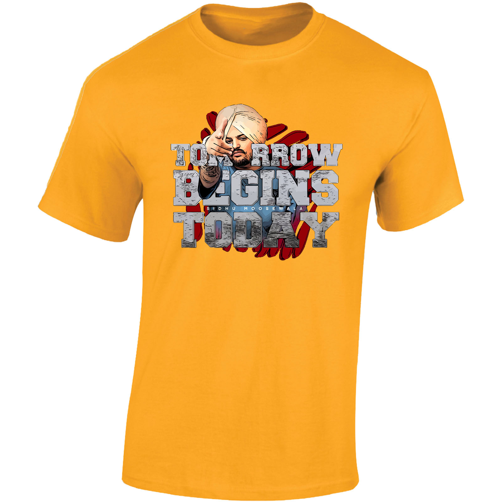 Camiseta para hombre Sidhu Moosewala rapero punjabi cantante canción hip hop regalo camiseta - Imagen 13 de 22