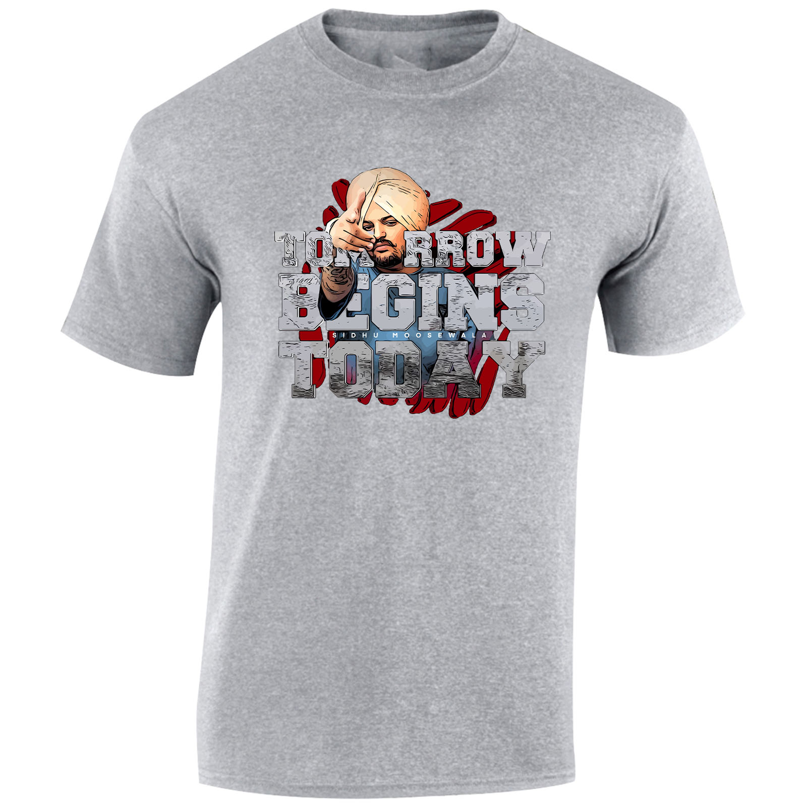 Camiseta para hombre Sidhu Moosewala rapero punjabi cantante canción hip hop regalo camiseta - Imagen 21 de 22