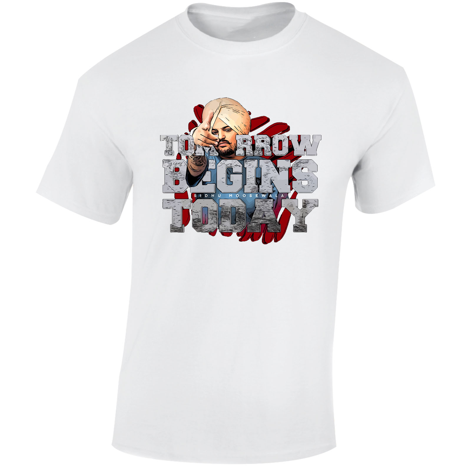 Camiseta para hombre Sidhu Moosewala rapero punjabi cantante canción hip hop regalo camiseta - Imagen 22 de 22