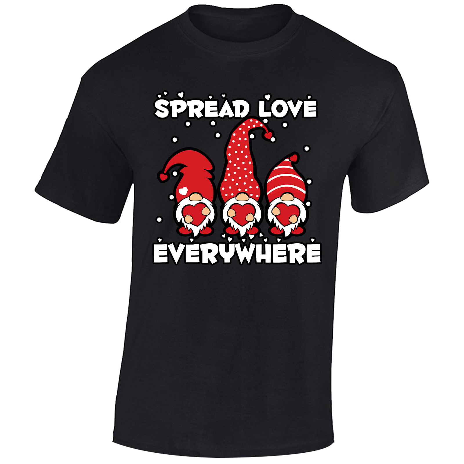 Happy Valentines Day Mens T-Shirt Heart Spread Love Everywere Unisex ...