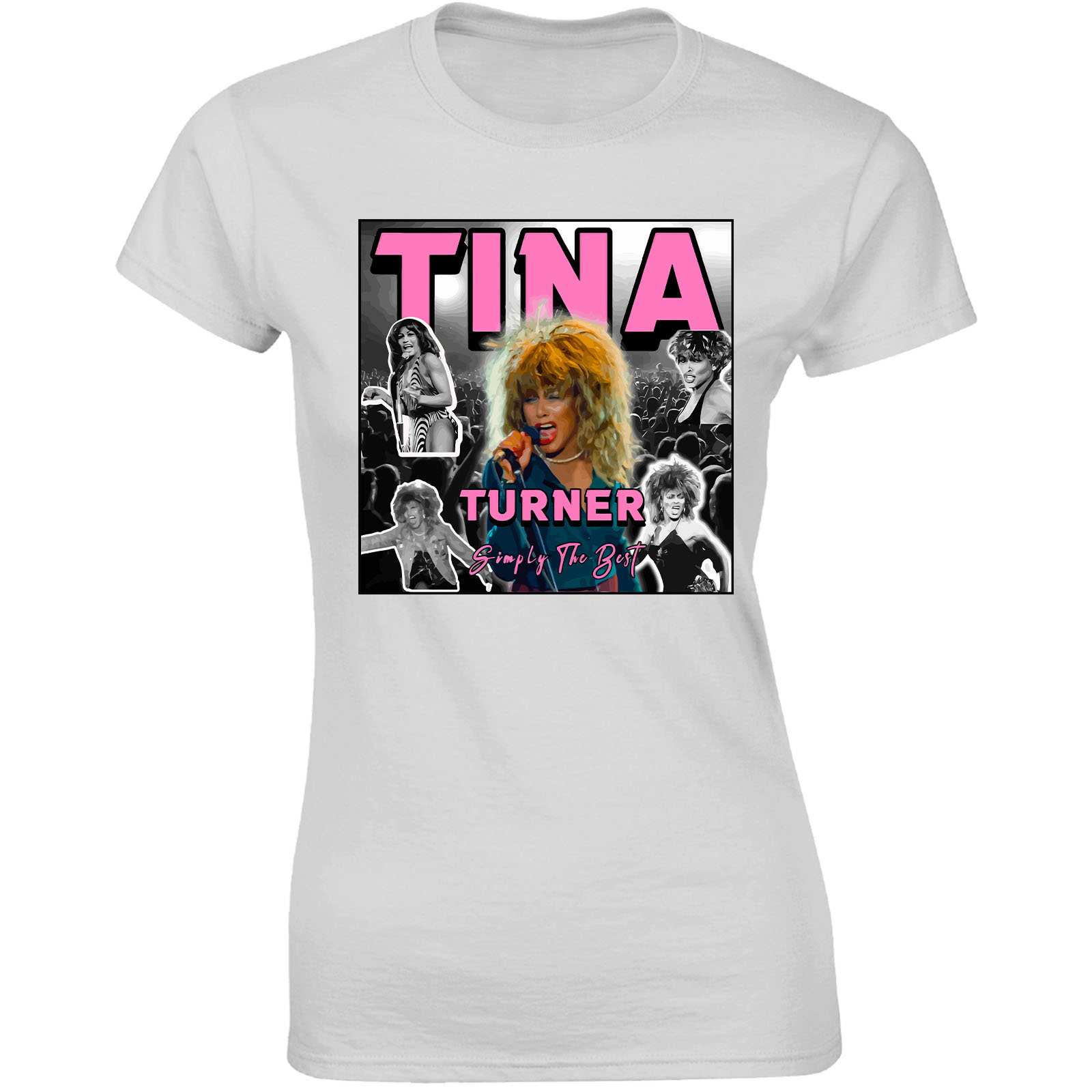 Tina Turner Damen T-Shirt Tribute Musik Sängerin Tanz Rock Art Frauen Geschenk T-Shirt - Bild 20 von 20