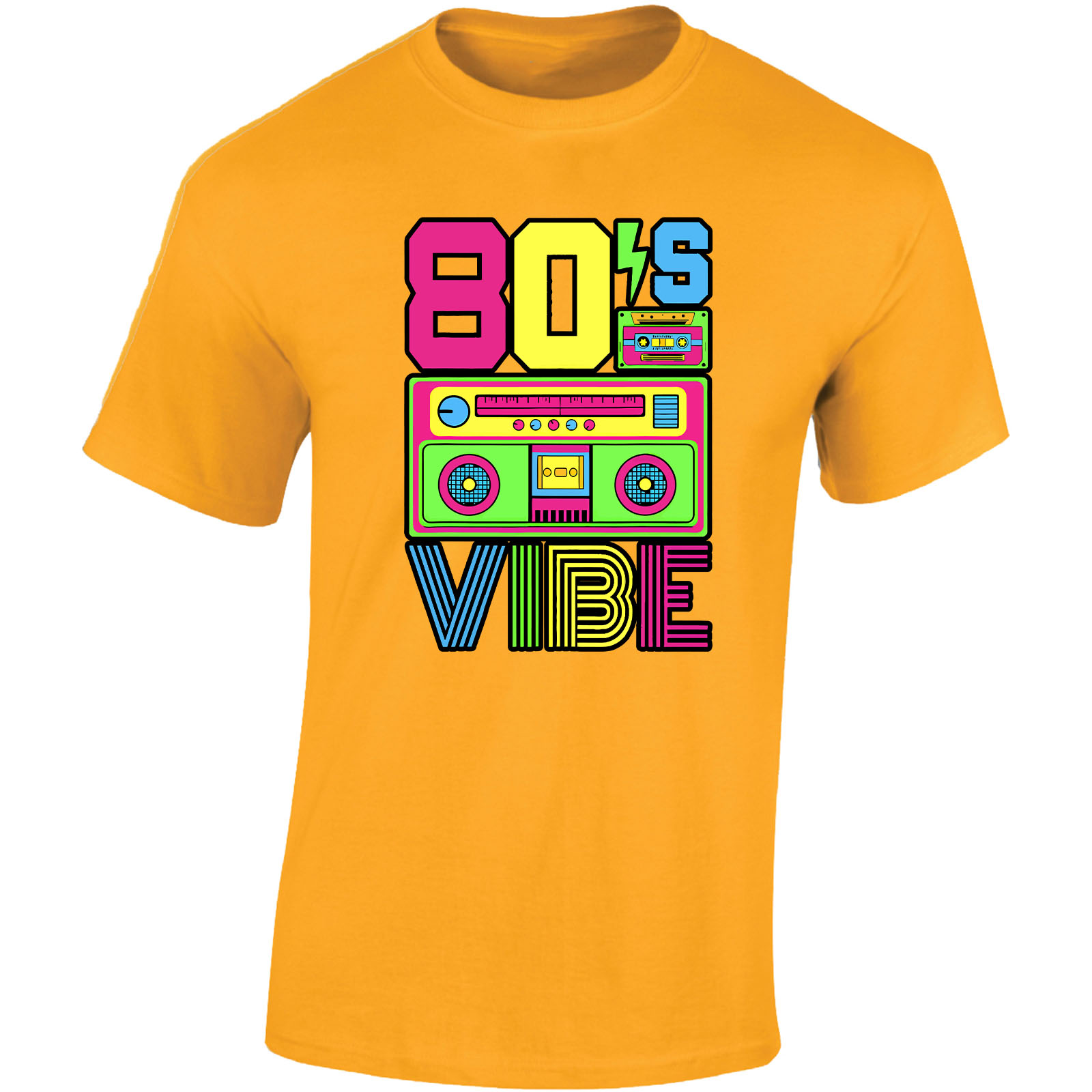 I Love The 80's Retro Mens T-Shirt Vintage Vibes Fancy Dress Unisex ...